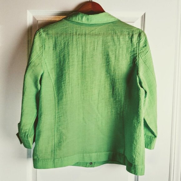 Chico's Lime Green Lightweight Jacket NWOT - Picture 2 of 6